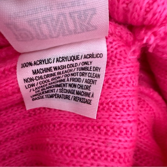 Victoria’s Secret Pink Knit Logo Flawless Pink Beanie Winter Outdoor Snow - Picture 6 of 6